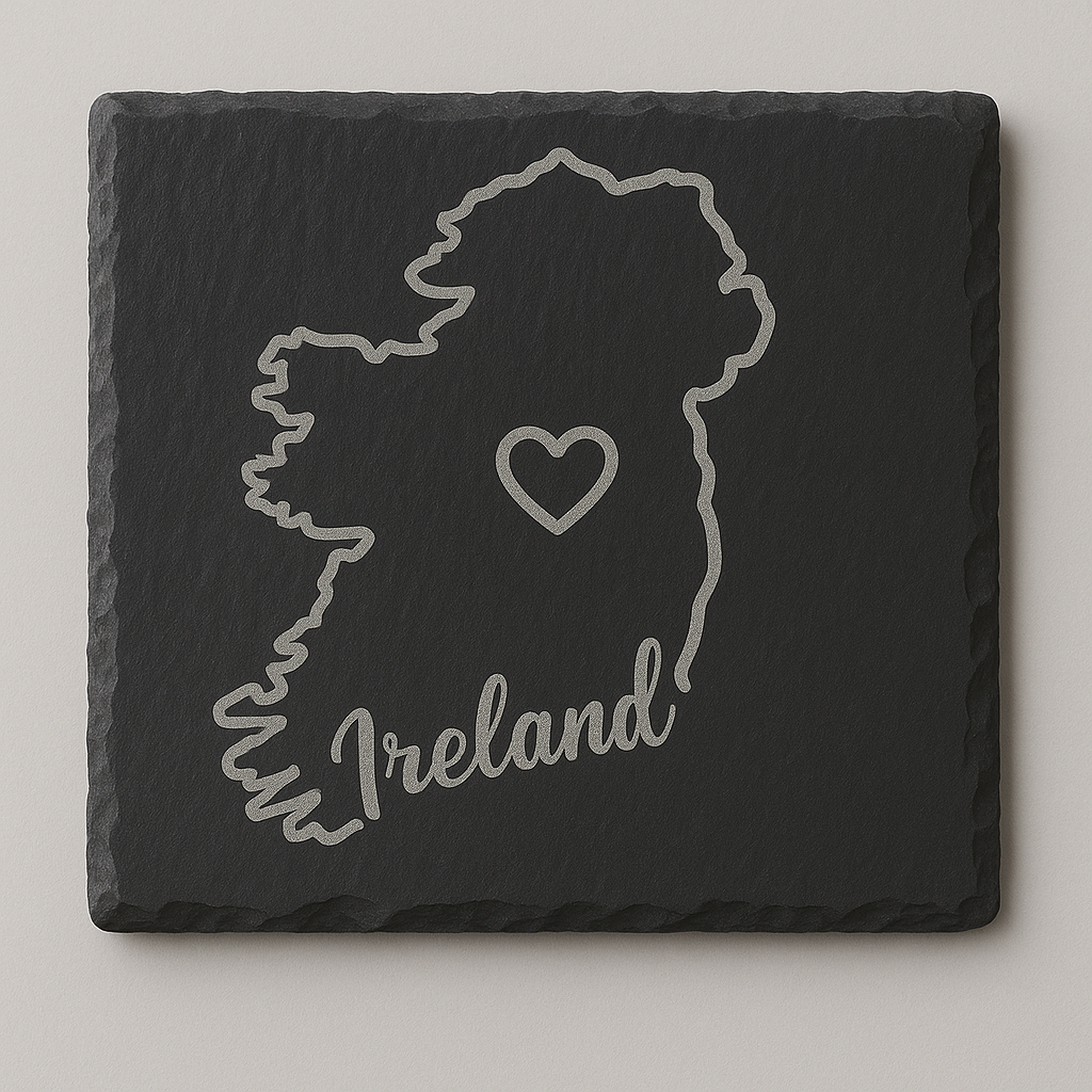 Map of Ireland Slate Coaster