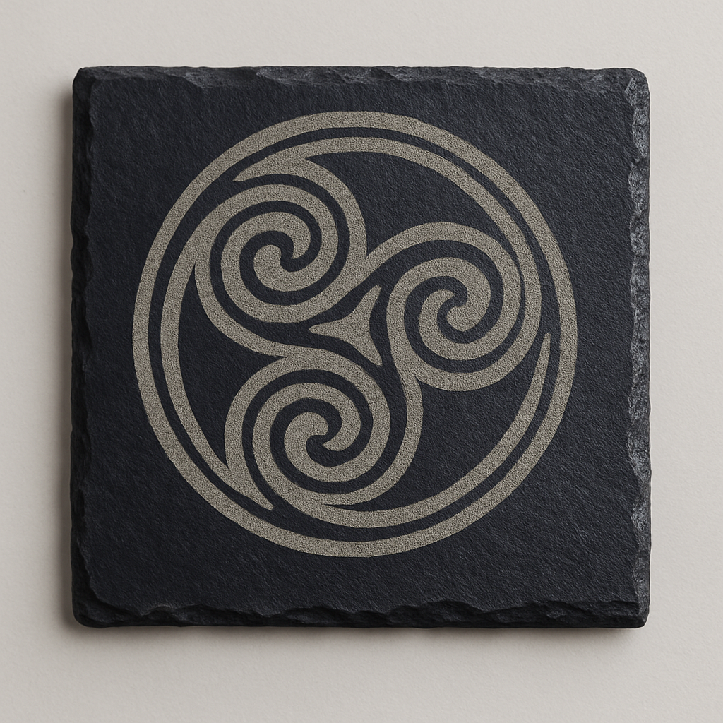 TOMÁS - Celtic Knot Slate Coaster