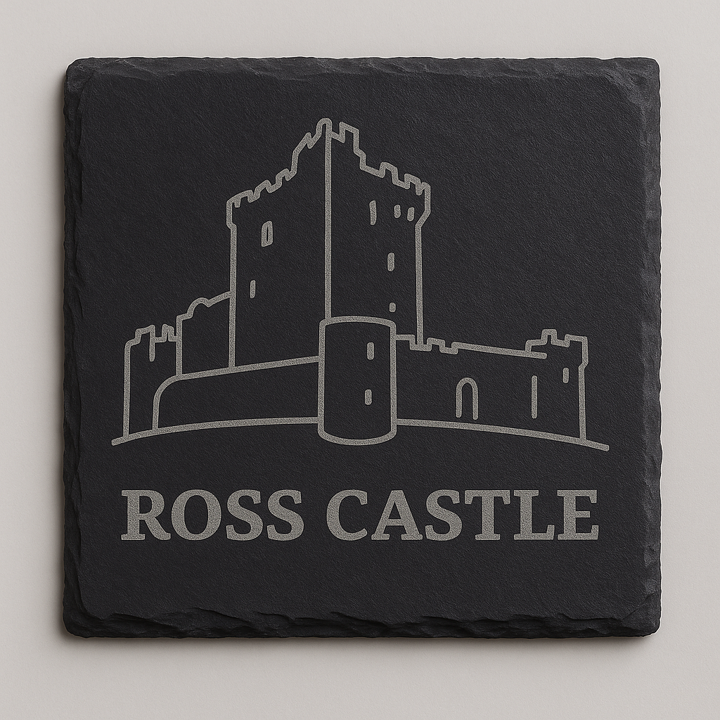 Ross Castle Killarney Slate Coaster