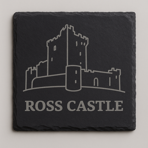 Ross Castle Killarney Slate Coaster