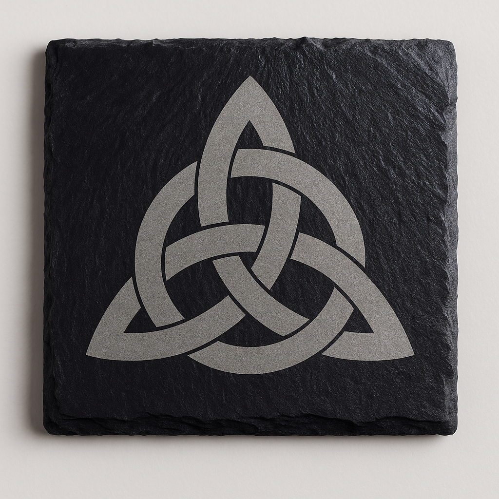 TRINITY - Celtic Knot Slate Coaster