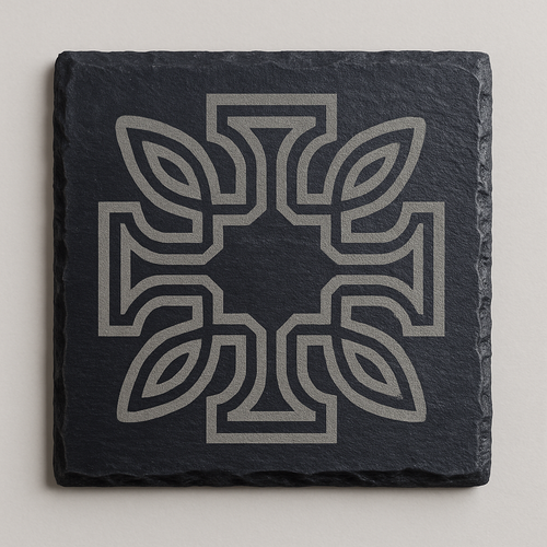 OSCAR - Celtic Knot Slate Coaster