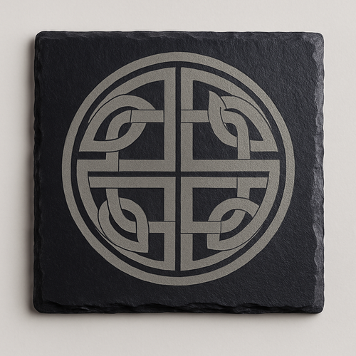 DARA - Celtic Knot Slate Coaster